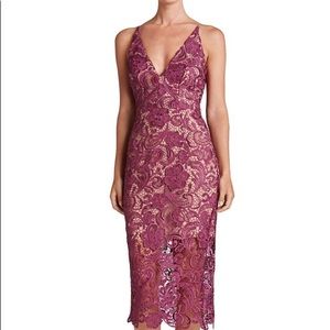 Party Dress! Dress The Population Plum Lace